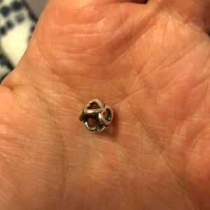 Open heart pandora charm